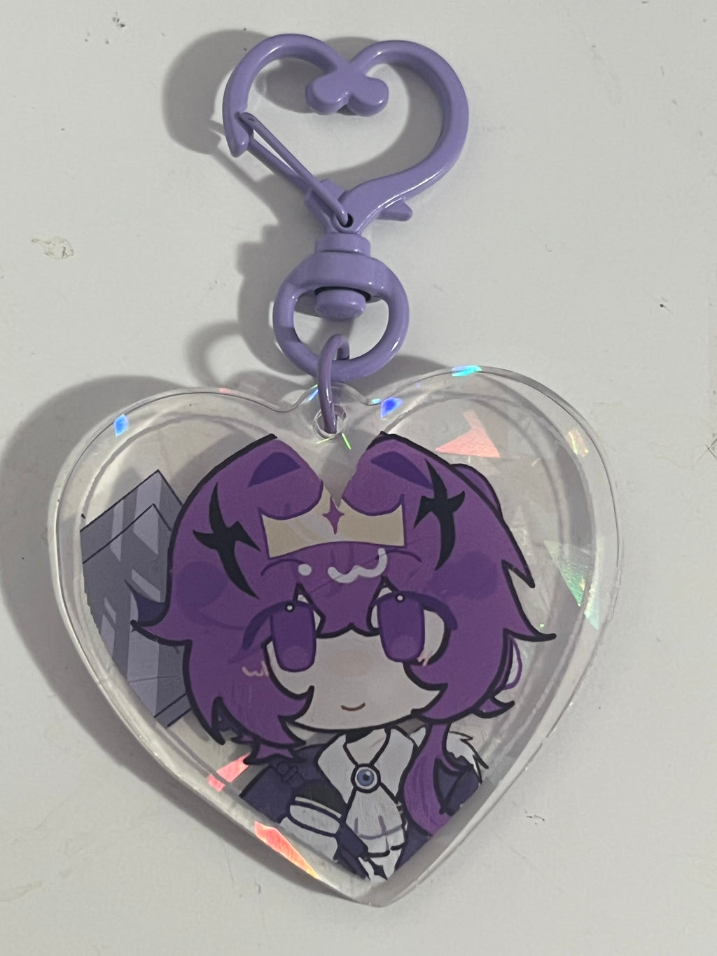 Wemmbu holographic acrylic keychain
