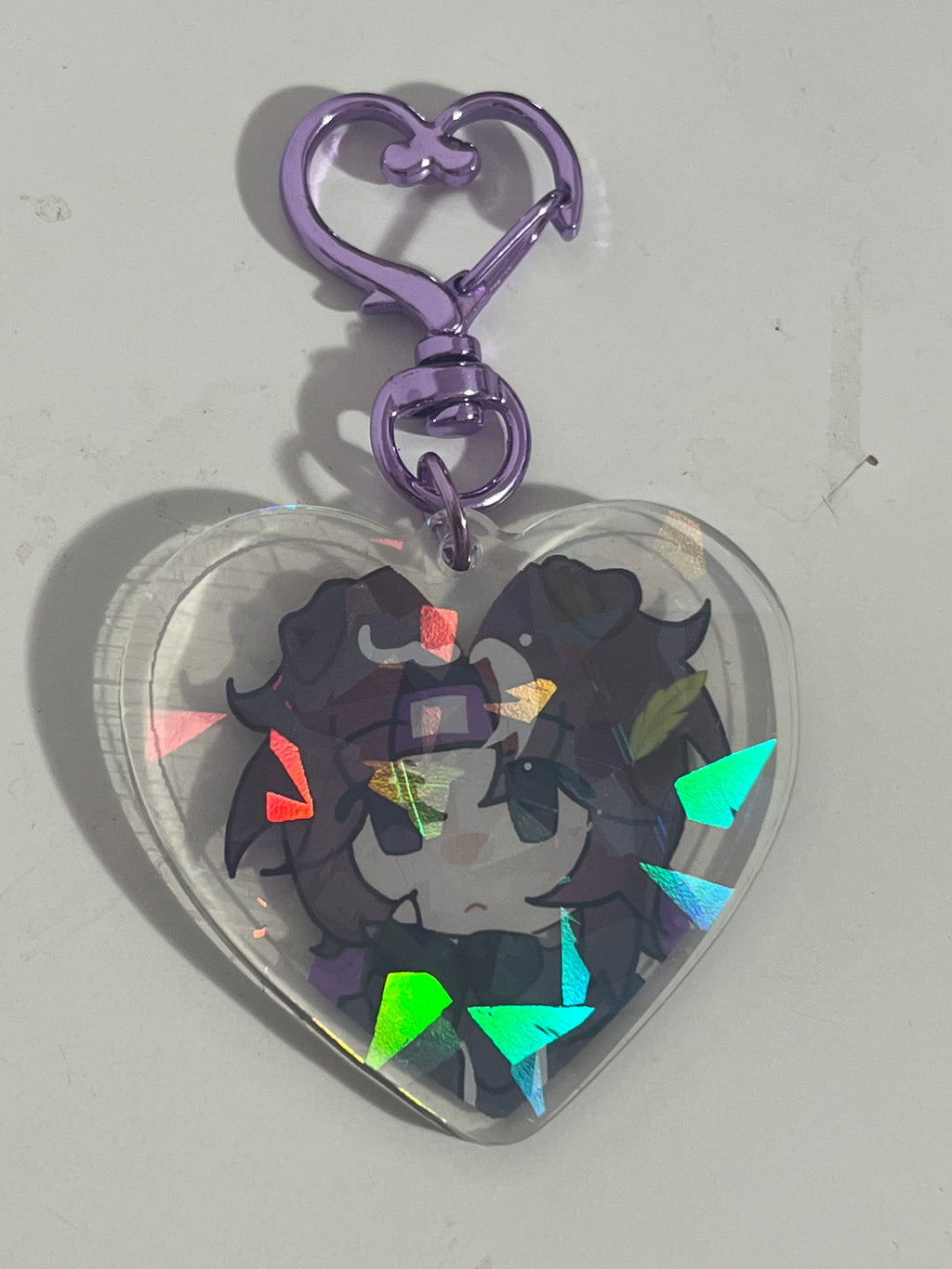 Wifies holographic acrylic keychain